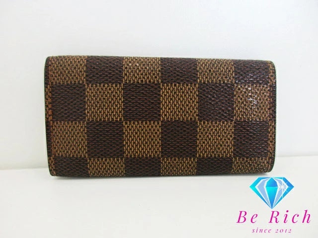 ルイ ヴィトン LOUIS VUITTON 4連 キーケース ダミエ ミュルティ クレ 4 N62631 エベヌ LV ロゴ キーホルダー アクセサリー 小物  【中古】【送料無料】 bc1971