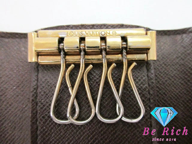 ルイ ヴィトン LOUIS VUITTON 4連 キーケース ダミエ ミュルティ クレ 4 N62631 エベヌ LV ロゴ キーホルダー アクセサリー 小物  【中古】【送料無料】 bc1971