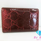 グッチ GUCCI 6連 キーケース 257217 ラブリー ハート GG シマ レザー ボルドー ワインレッド ロゴ キーリング キーホルダー アクセサリー 小物 【中古】【送料無料】 bc1976