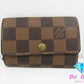 ルイ ヴィトン LOUIS VUITTON 6連 キーケース ダミエ ミュルティ クレ 6 N62630 エベヌ LV ロゴ キーホルダー アクセサリー 小物  【中古】【送料無料】 bc1981