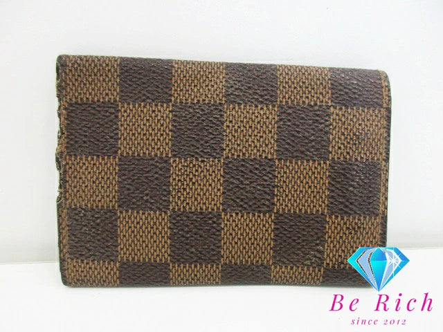 ルイ ヴィトン LOUIS VUITTON 6連 キーケース ダミエ ミュルティ クレ 6 N62630 エベヌ LV ロゴ キーホルダー アクセサリー 小物  【中古】【送料無料】 bc1981
