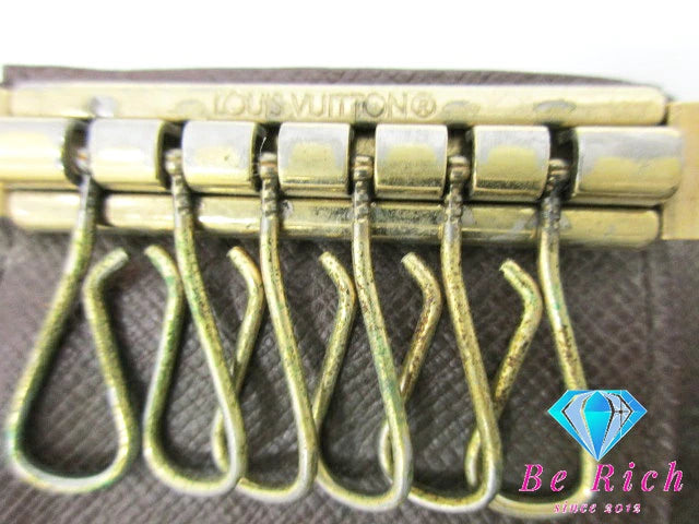 ルイ ヴィトン LOUIS VUITTON 6連 キーケース ダミエ ミュルティ クレ 6 N62630 エベヌ LV ロゴ キーホルダー アクセサリー 小物  【中古】【送料無料】 bc1981