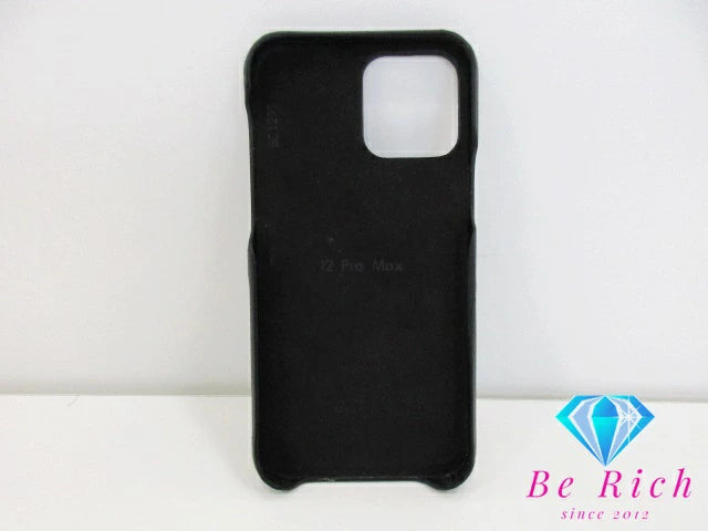 ルイ ヴィトン LOUIS VUITTON モノグラム iPhone バンパー 12 Pro Max スマホカバー スマホケース M80082 ノワール 黒 ブラック PVC レザー アイフォン アクセサリー 小物 【中古】【送料無料】bc1985