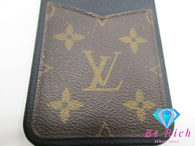 ルイ ヴィトン LOUIS VUITTON モノグラム iPhone バンパー 12 Pro Max スマホカバー スマホケース M80082 ノワール 黒 ブラック PVC レザー アイフォン アクセサリー 小物 【中古】【送料無料】bc1985