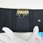 美品 GUCCI 6連 キーケース 138093 GG マイクロ グッチ シマ レザー ネイビー 紺 ロゴ キーホルダー アクセサリー 小物 【中古】【送料無料】 bc1986