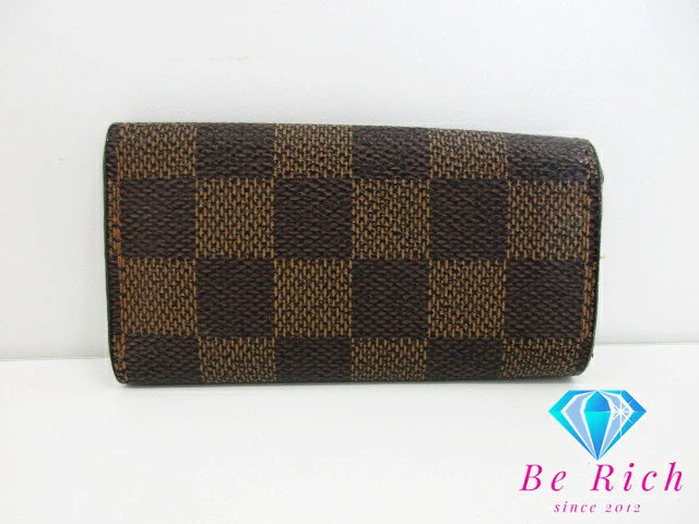 ルイ ヴィトン LOUIS VUITTON 4連 キーケース ダミエ ミュルティ クレ 4 N62631 エベヌ LV ロゴ キーホルダー アクセサリー 小物  【中古】【送料無料】 bc1992