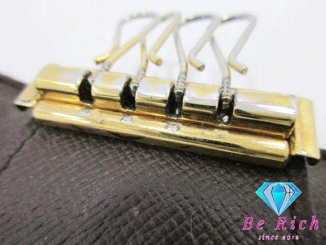 ルイ ヴィトン LOUIS VUITTON 4連 キーケース ダミエ ミュルティ クレ 4 N62631 エベヌ LV ロゴ キーホルダー アクセサリー 小物  【中古】【送料無料】 bc1992