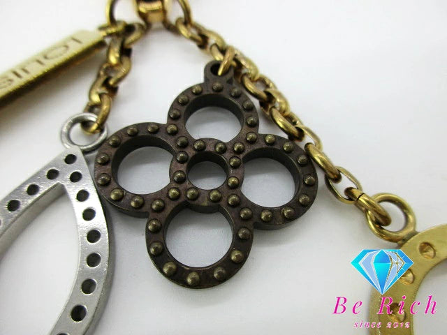 ルイ ヴィトン LOUIS VUITTON ビジュー サック タパージュ キーホルダー M65722 ゴールド シルバー キーリング チャーム ロゴ アクセサリー 小物 【中古】【送料無料】 bc2019