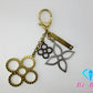 ルイ ヴィトン LOUIS VUITTON ビジュー サック タパージュ キーホルダー M65722 ゴールド シルバー キーリング チャーム ロゴ アクセサリー 小物 【中古】【送料無料】 bc2019
