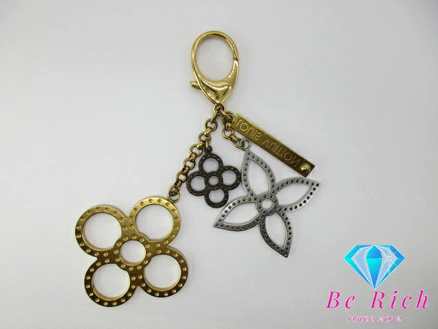 ルイ ヴィトン LOUIS VUITTON ビジュー サック タパージュ キーホルダー M65722 ゴールド シルバー キーリング チャーム ロゴ アクセサリー 小物 【中古】【送料無料】 bc2019