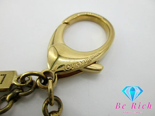 ルイ ヴィトン LOUIS VUITTON ビジュー サック タパージュ キーホルダー M65722 ゴールド シルバー キーリング チャーム ロゴ アクセサリー 小物 【中古】【送料無料】 bc2019