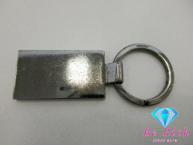 グッチ GUCCI クロコ 型押し キーホルダー キーリング GG レザー カーキ シルバー ロゴ プレート バッグ チャーム 小物  【中古】【送料無料】 bc2029