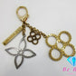 ルイ ヴィトン LOUIS VUITTON ビジュー サック タパージュ キーホルダー M65722 ゴールド シルバー キーリング チャーム ロゴ アクセサリー 小物 【中古】【送料無料】 bc2033