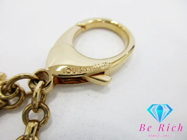ルイ ヴィトン LOUIS VUITTON ビジュー サック タパージュ キーホルダー M65722 ゴールド シルバー キーリング チャーム ロゴ アクセサリー 小物 【中古】【送料無料】 bc2033