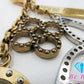 ルイ ヴィトン LOUIS VUITTON ビジュー サック タパージュ キーホルダー M65722 ゴールド シルバー キーリング チャーム ロゴ アクセサリー 小物 【中古】【送料無料】 bc2033