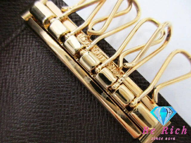 ルイ ヴィトン LOUIS VUITTON 6連 キーケース ダミエ ミュルティクレ 6 N62630 エベヌ ブラウン 茶 LV ロゴ キーホルダー アクセサリー 小物 【中古】【送料無料】 bc2081
