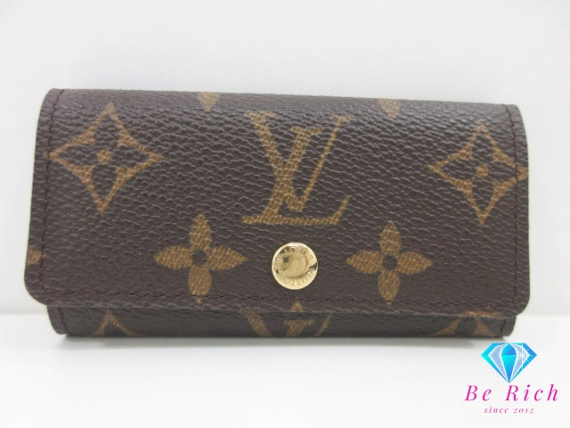ルイ ヴィトン LOUIS VUITTON 4連 キーケース モノグラム ミュルティクレ 4 M62631 ブラウン 茶 PVC レザー LV ロゴ キーホルダー アクセサリー 小物 M69517   【中古】【送料無料】 bc2095