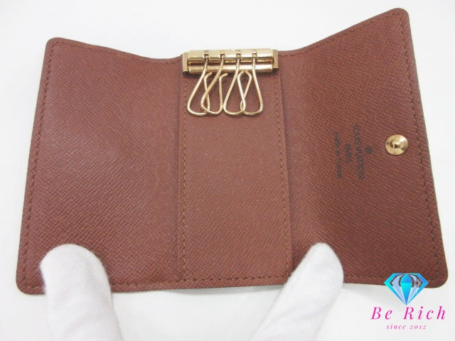 ルイ ヴィトン LOUIS VUITTON 4連 キーケース モノグラム ミュルティクレ 4 M62631 ブラウン 茶 PVC レザー LV ロゴ キーホルダー アクセサリー 小物 M69517   【中古】【送料無料】 bc2095