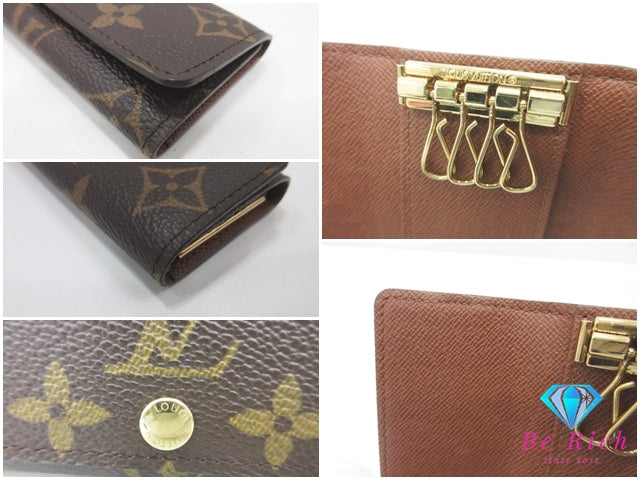 ルイ ヴィトン LOUIS VUITTON 4連 キーケース モノグラム ミュルティクレ 4 M62631 ブラウン 茶 PVC レザー LV ロゴ キーホルダー アクセサリー 小物 M69517   【中古】【送料無料】 bc2095