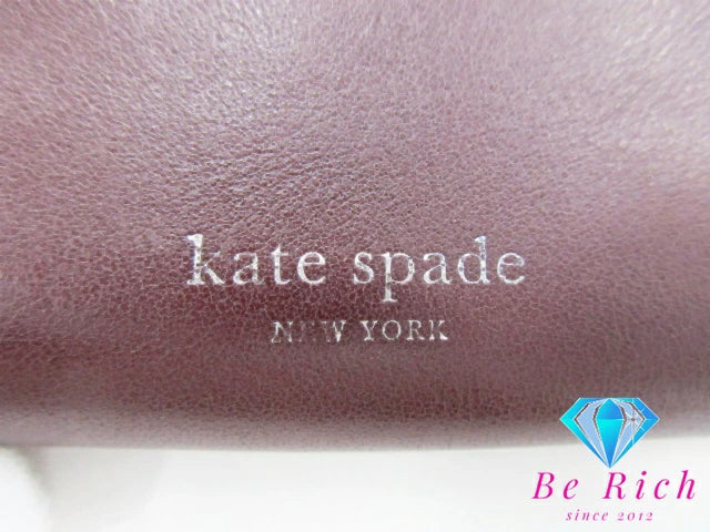 ケイトスペード kate spade スペーダマルズ ジェントル パンダ カードケース 名刺入れ ボルドー カード入れ 小物 【中古】【送料無料】 bc2098