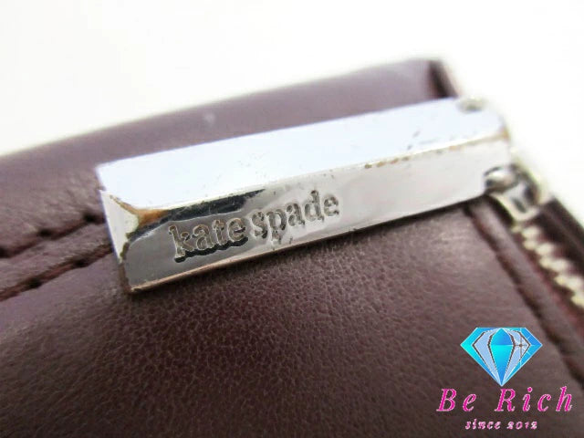 ケイトスペード kate spade スペーダマルズ ジェントル パンダ カードケース 名刺入れ ボルドー カード入れ 小物 【中古】【送料無料】 bc2098