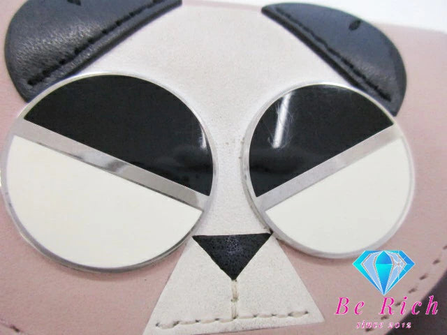 ケイトスペード kate spade スペーダマルズ ジェントル パンダ カードケース 名刺入れ ボルドー カード入れ 小物 【中古】【送料無料】 bc2098