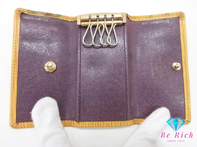 ルイ ヴィトン LOUIS VUITTON 4連 キーケース エピ ミュルティ クレ4 M63822 M63829 タッシリ イエロー 黄 LV ロゴ キーホルダー アクセサリー 小物 【中古】【送料無料】 bc2133