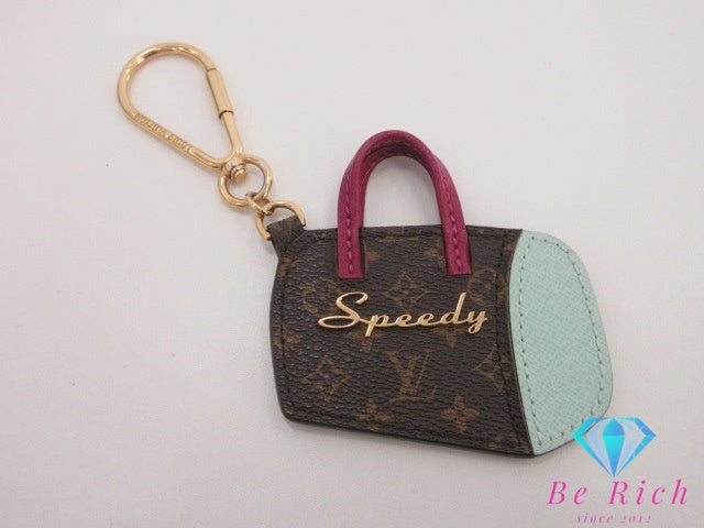 ルイ ヴィトン LOUIS VUITTON キーホルダー バッグ チャーム ポルトクレ BB スピーディ M66183 ゴールド LV ロゴ アクセサリー 小物  【中古】【送料無料】 bc2034