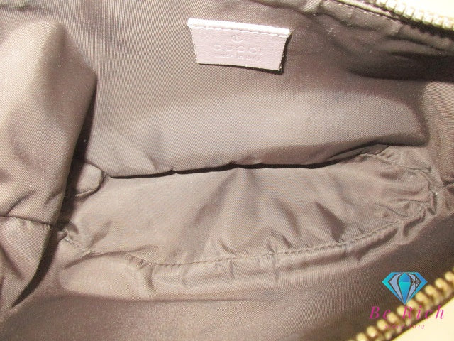 グッチ GUCCI ミニ ハンドバッグ 224093 GG シェリー カーキ ブラウン ベージュ 茶  アクセサリー ポーチ【中古】【送料無料】 bc2135