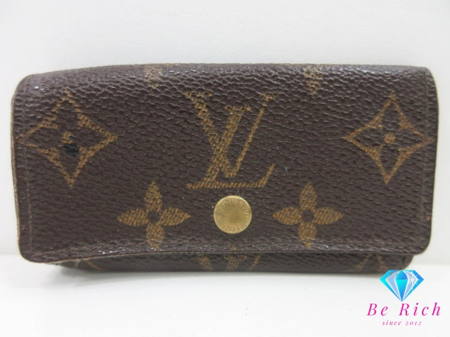 ルイ ヴィトン LOUIS VUITTON 4連 キーケース モノグラム ミュルティクレ 4 M62631 ブラウン 茶 PVC レザー LV ロゴ キーホルダー アクセサリー 小物 M69517   【中古】【送料無料】 bc2136