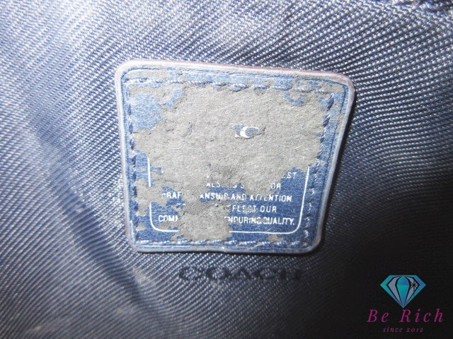 コーチ COACH メイク 化粧 ポーチ 65885 赤 レッド マルチカラー PVC レザー ロゴ アクセサリー マルチ 小物 【中古】【送料無料】 bc2145