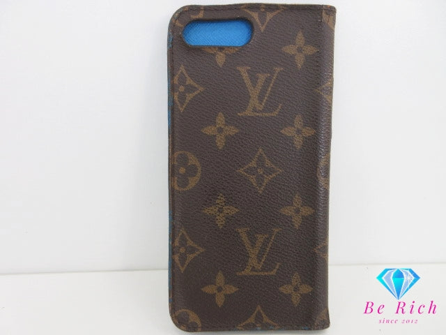 ルイ ヴィトン LOUIS VUITTON iPhone 7 / 8 対応 ケース カバー モノグラム フォリオ M61909 ブラウン 茶 スマホ アイフォン 手帳 タイプ アクセサリー 小物 【中古】【送料無料】bc2148