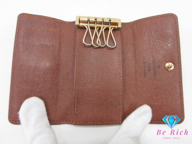 ルイ ヴィトン LOUIS VUITTON 4連 キーケース モノグラム ミュルティクレ 4 M62631 ブラウン 茶 PVC レザー LV ロゴ キーホルダー アクセサリー 小物 M69517   【中古】【送料無料】 bc2159