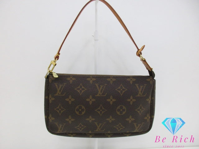 ルイ ヴィトン LOUIS VUITTON アクセサリーポーチ モノグラム ポシェット アクセソワール M51980 ブラウン 茶 PVC レザー LV ロゴ ハンドバッグ ショルダーバッグ 鞄 【中古】【送料無料】bc2162