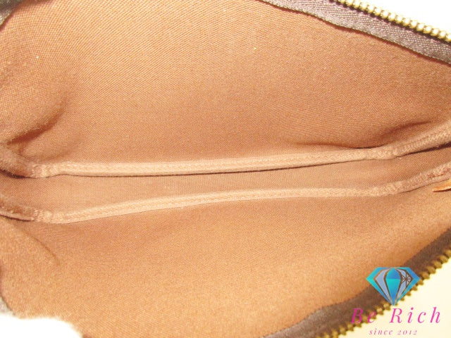 ルイ ヴィトン LOUIS VUITTON アクセサリーポーチ モノグラム ポシェット アクセソワール M51980 ブラウン 茶 PVC レザー LV ロゴ ハンドバッグ ショルダーバッグ 鞄 【中古】【送料無料】bc2162