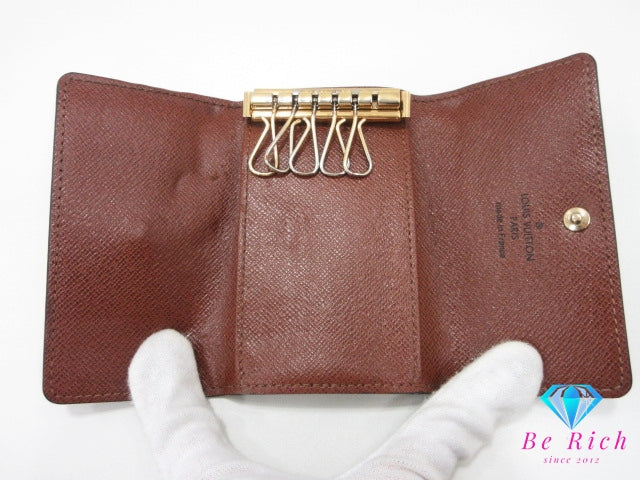 ルイ ヴィトン LOUIS VUITTON 6連 キーケース モノグラム ミュルティクレ 6 M62630 茶 ブラウン LV ロゴ キーホルダー アクセサリー 小物 【中古】【送料無料】 bc2171