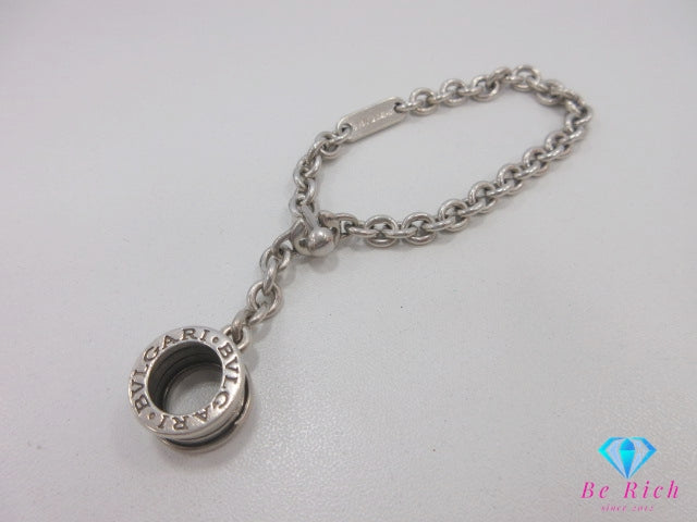 ブルガリ BVLGARI B-zero1 キーチェーン チャーム ロゴ SV 925 シルバー キーリング キーホルダー アクセサリー 小物 ビーゼロワン 【中古】【送料無料】 bc2178