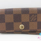 ルイ ヴィトン LOUIS VUITTON 4連 キーケース ダミエ ミュルティクレ 4 N62631 エベヌ ブラウン 茶 LV ロゴ キーホルダー アクセサリー 小物  【中古】【送料無料】 bc2179