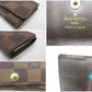 ルイ ヴィトン LOUIS VUITTON 4連 キーケース ダミエ ミュルティクレ 4 N62631 エベヌ ブラウン 茶 LV ロゴ キーホルダー アクセサリー 小物  【中古】【送料無料】 bc2179