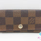 ルイ ヴィトン LOUIS VUITTON 4連 キーケース ダミエ ミュルティクレ 4 N62631 エベヌ ブラウン 茶 LV ロゴ キーホルダー アクセサリー 小物  【中古】【送料無料】 bc2182