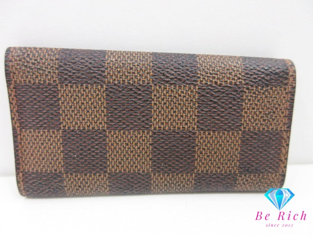 ルイ ヴィトン LOUIS VUITTON 4連 キーケース ダミエ ミュルティクレ 4 N62631 エベヌ ブラウン 茶 LV ロゴ キーホルダー アクセサリー 小物  【中古】【送料無料】 bc2182