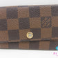 ルイ ヴィトン LOUIS VUITTON 6連 キーケース ダミエ ミュルティ クレ 6 N62630 エベヌ LV ロゴ キーホルダー アクセサリー 小物  【中古】【送料無料】 bc2191