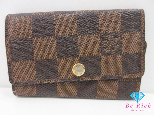 ルイ ヴィトン LOUIS VUITTON 6連 キーケース ダミエ ミュルティ クレ 6 N62630 エベヌ LV ロゴ キーホルダー アクセサリー 小物  【中古】【送料無料】 bc2191