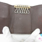 ルイ ヴィトン LOUIS VUITTON 6連 キーケース ダミエ ミュルティ クレ 6 N62630 エベヌ LV ロゴ キーホルダー アクセサリー 小物  【中古】【送料無料】 bc2191