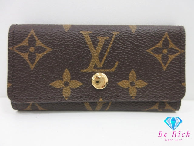 ルイ ヴィトン LOUIS VUITTON 4連 キーケース モノグラム フルリ ミュルティクレ 4 M60238 ローズ ピンク LV ロゴ キーホルダー アクセサリー 小物  【中古】【送料無料】 bc2192
