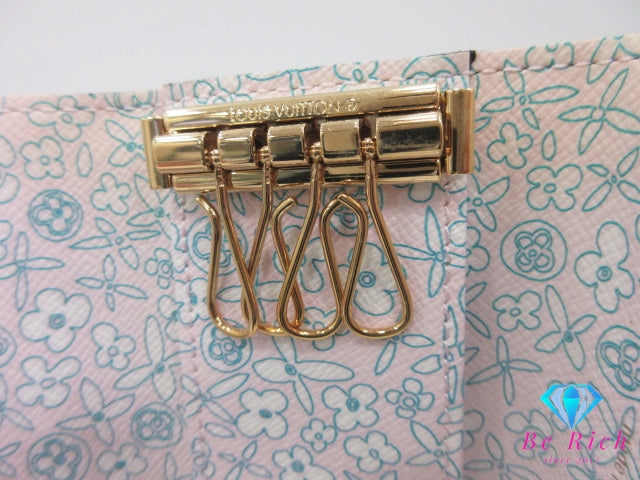 ルイ ヴィトン LOUIS VUITTON 4連 キーケース モノグラム フルリ ミュルティクレ 4 M60238 ローズ ピンク LV ロゴ キーホルダー アクセサリー 小物  【中古】【送料無料】 bc2192