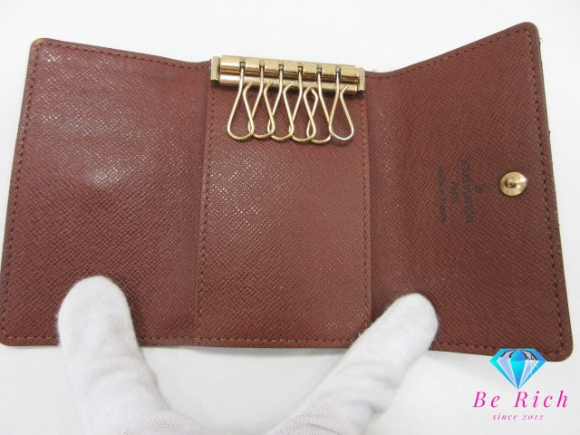 ルイ ヴィトン LOUIS VUITTON 6連 キーケース モノグラム ミュルティクレ 6 M62630 茶 ブラウン LV ロゴ キーホルダー アクセサリー 小物 【中古】【送料無料】 bc2221