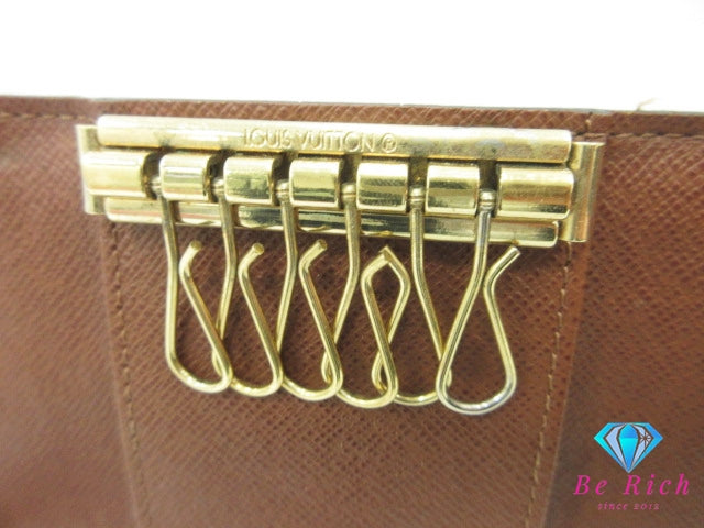 ルイ ヴィトン LOUIS VUITTON 6連 キーケース モノグラム ミュルティクレ 6 M62630 茶 ブラウン LV ロゴ キーホルダー アクセサリー 小物 【中古】【送料無料】 bc2221