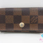 ルイ ヴィトン LOUIS VUITTON 4連 キーケース ダミエ ミュルティクレ 4 N62631 エベヌ ブラウン 茶 LV ロゴ キーホルダー アクセサリー 小物  【中古】【送料無料】 bc2224