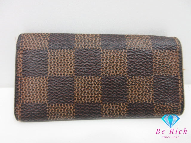 ルイ ヴィトン LOUIS VUITTON 4連 キーケース ダミエ ミュルティクレ 4 N62631 エベヌ ブラウン 茶 LV ロゴ キーホルダー アクセサリー 小物  【中古】【送料無料】 bc2224